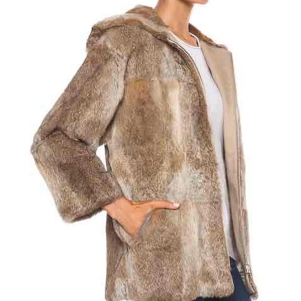 A.P.C Rabbit Fur Coat